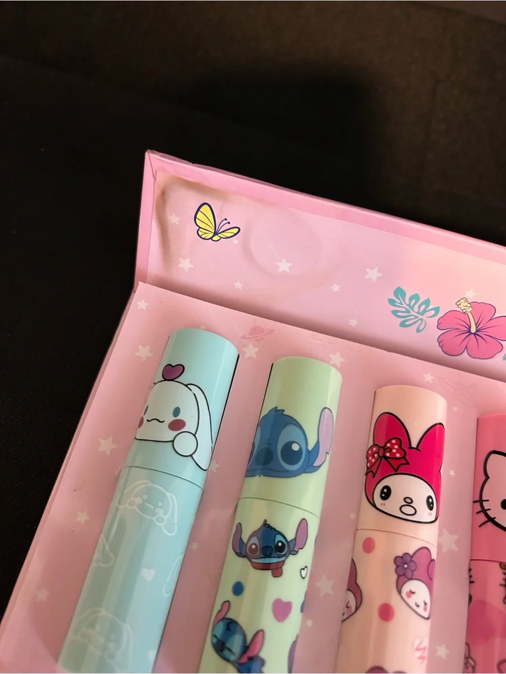 Stitch lipgloss set, wallet and more